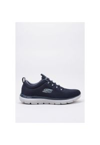 skechers - Trampki Skechers Summits Louvin, Niebieski, Mężczyźni. Zapięcie: sznurówki. Kolor: niebieski. Materiał: materiał. Szerokość cholewki: normalna. Sport: turystyka piesza