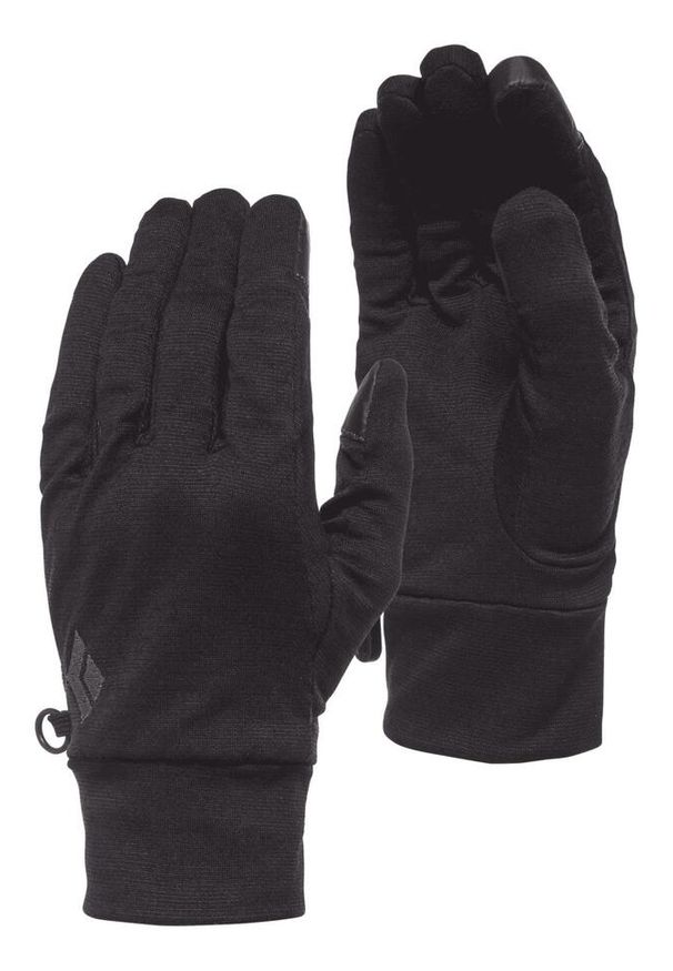 Rękawice trekkingowe męskie Black Diamond Lightweight Wooltech czarne. Kolor: czarny. Sezon: zima. Sport: narciarstwo