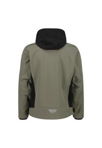 Kurtka męska turystyczna CMP 3A01787N. Typ kołnierza: kaptur. Kolor: zielony. Materiał: softshell. Sport: turystyka piesza