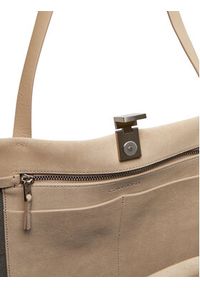 Calvin Klein Torebka Ck Narrate Shopper_Suede K60K612983 Beżowy. Kolor: beżowy. Materiał: skórzane, zamszowe
