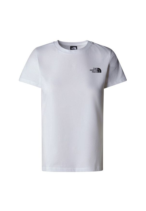 Koszulka The North Face Redbox 0A87NMFN41 - biała. Kolor: biały. Materiał: tkanina, bawełna. Sezon: lato