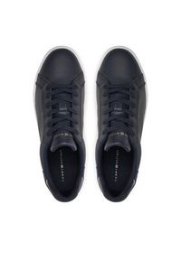 TOMMY HILFIGER - Tommy Hilfiger Sneakersy Essential Court Sneaker FW0FW08000 Granatowy. Kolor: niebieski #5