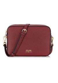 Ochnik - Torebka damska. Kolor: czerwony. Materiał: skórzane. Styl: casual. Rodzaj torebki: na ramię #1