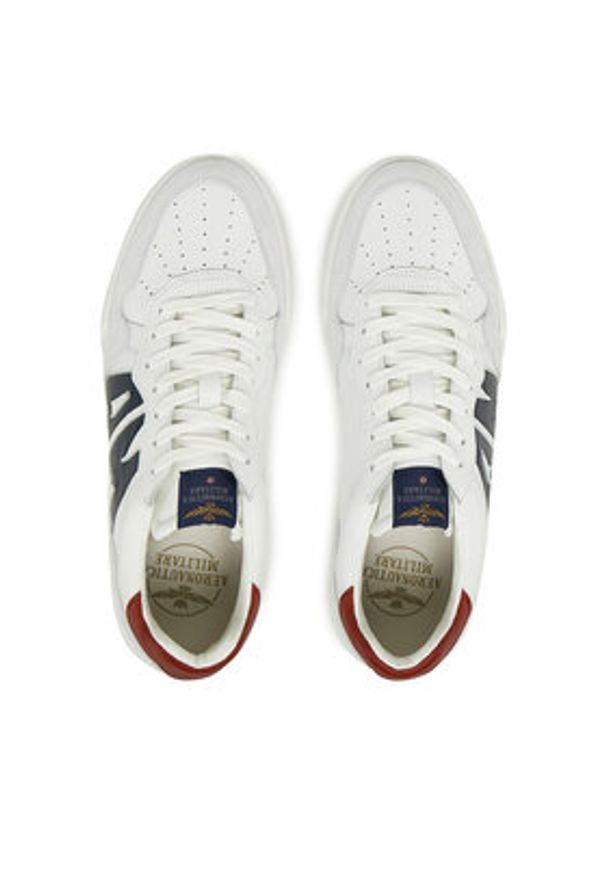 Aeronautica Militare Sneakersy 251SC300UXPL212 Biały. Kolor: biały. Materiał: skóra