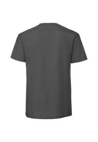 FRUIT OF THE LOOM - Męska Koszulka Iconic 195 Z Bawełny Premium Ringspun. Kolor: szary. Materiał: bawełna. Sport: turystyka piesza #2