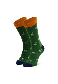 Skarpety wysokie unisex Dots Socks. Kolor: zielony #1
