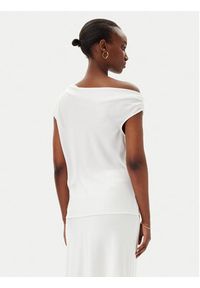 Imperial Bluzka RFY4JDG Biały Regular Fit. Kolor: biały. Materiał: syntetyk #4