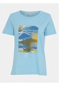 Fransa T-Shirt 20612765 Niebieski Regular Fit. Kolor: niebieski. Materiał: bawełna #6