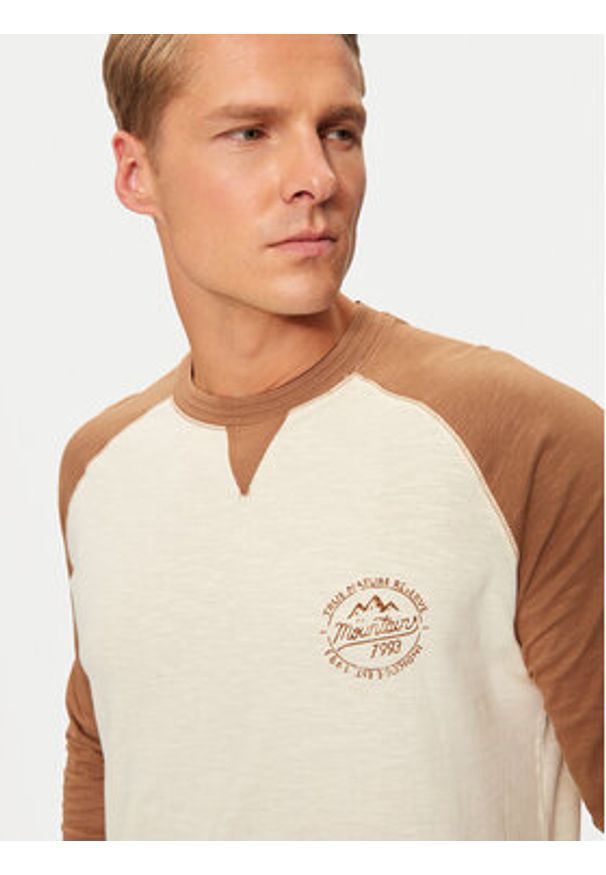 INDICODE Longsleeve Canton 45-657 Brązowy Regular Fit. Kolor: brązowy. Materiał: bawełna. Długość rękawa: długi rękaw