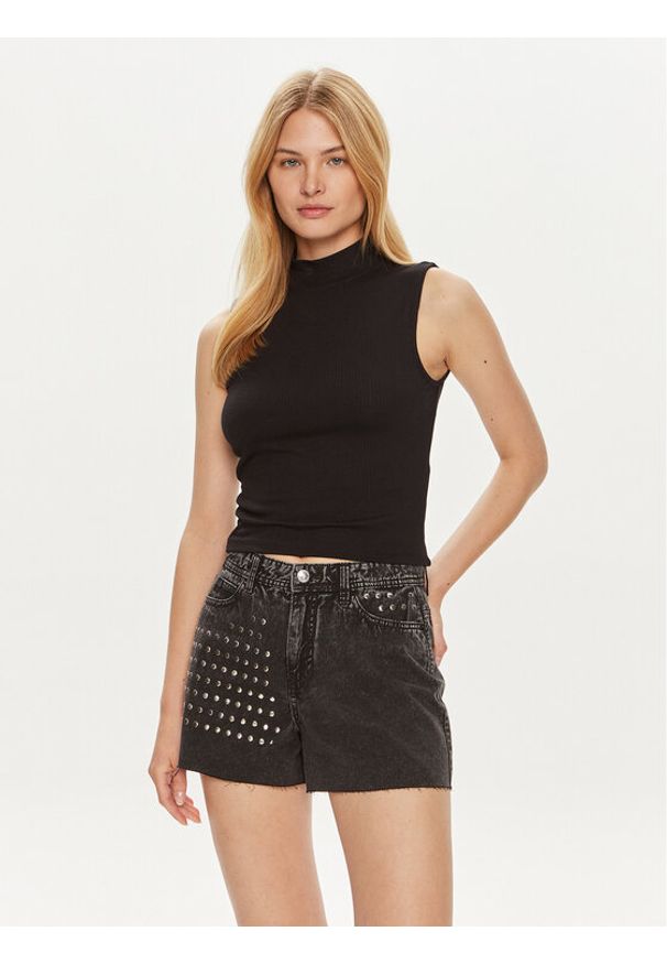 Vero Moda Bluzka Mary 10306899 Czarny Tight Fit. Kolor: czarny. Materiał: wiskoza