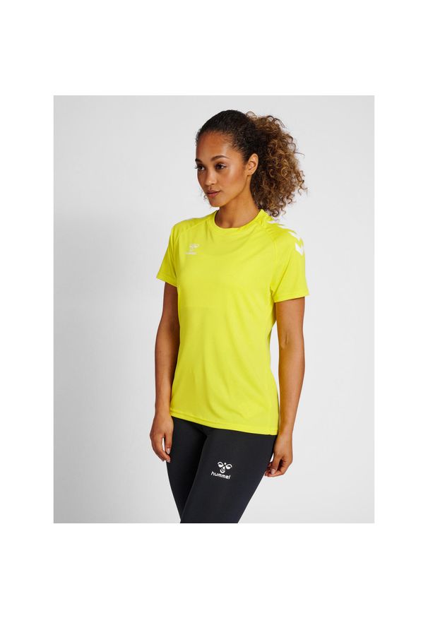 Koszulka damska Hummel Core Poly. Kolor: żółty. Sport: fitness