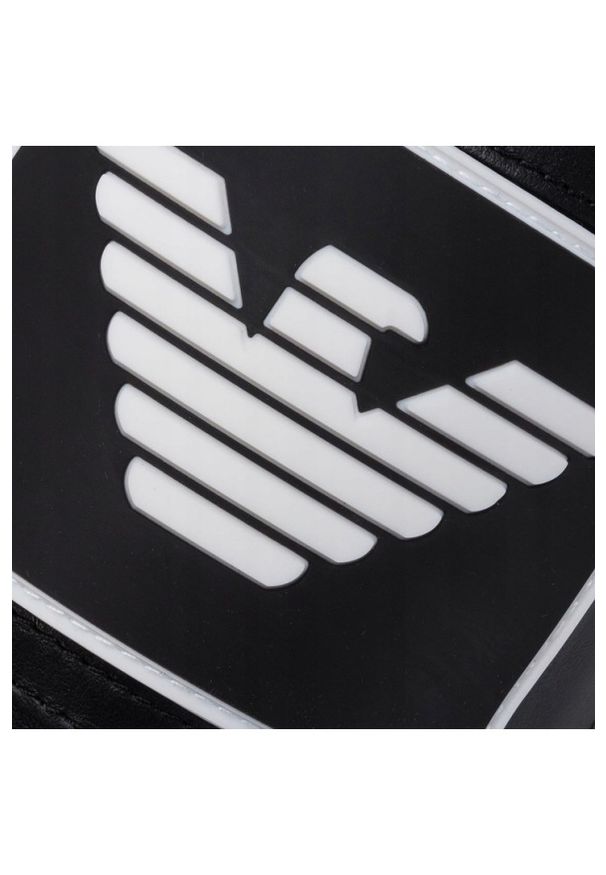 Emporio Armani - EMPORIO ARMANI Czarne sneakersy, Rozmiar 40. Zapięcie: rzepy. Kolor: czarny. Materiał: materiał, guma