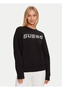 Guess Bluza V4BQ15 K7UW2 Czarny Regular Fit. Kolor: czarny. Materiał: wiskoza #1