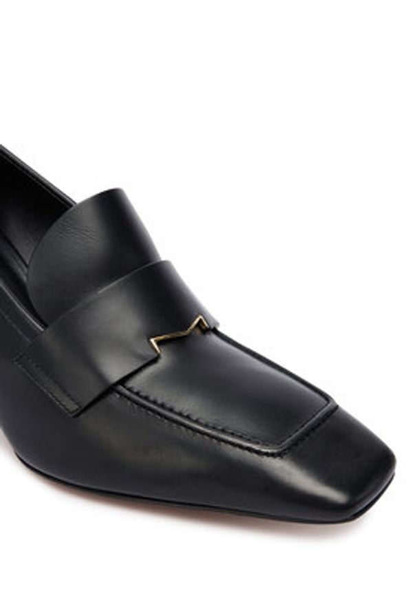 Max Mara Półbuty Hregentmoc 2524526032600 Czarny. Kolor: czarny. Materiał: skóra