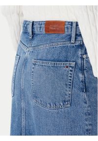 TOMMY HILFIGER - Tommy Hilfiger Spódnica jeansowa WW0WW46503 Niebieski Regular Fit. Kolor: niebieski. Materiał: lyocell