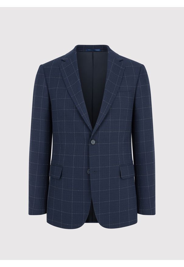 Pako Lorente - PAKO LORENTE – Casualowa marynarka męska w kratę. Okazja: na co dzień. Materiał: wiskoza, poliester, elastan. Wzór: kratka. Styl: casual