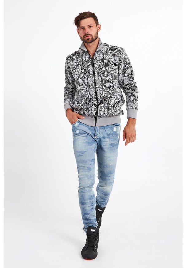 Philipp Plein - JEANSY PHILIPP PLEIN. Wzór: napisy, aplikacja