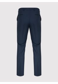 Pako Lorente - PAKO LORENTE – Granatowe spodnie garniturowe. Kolor: niebieski. Materiał: poliester, elastan, wiskoza #2