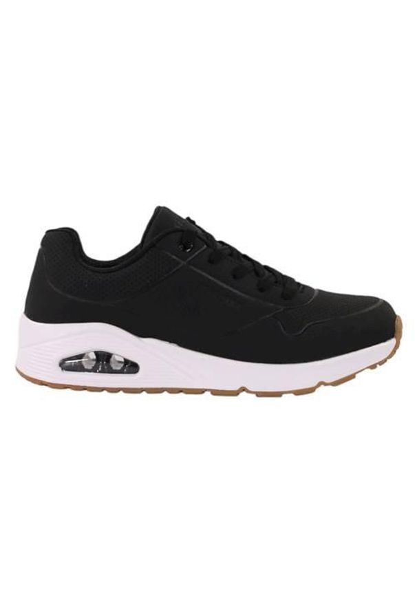 skechers - Buty do chodzenia dla dzieci Skechers Unostand. Okazja: na co dzień. Kolor: czarny. Materiał: materiał. Szerokość cholewki: normalna. Sport: turystyka piesza