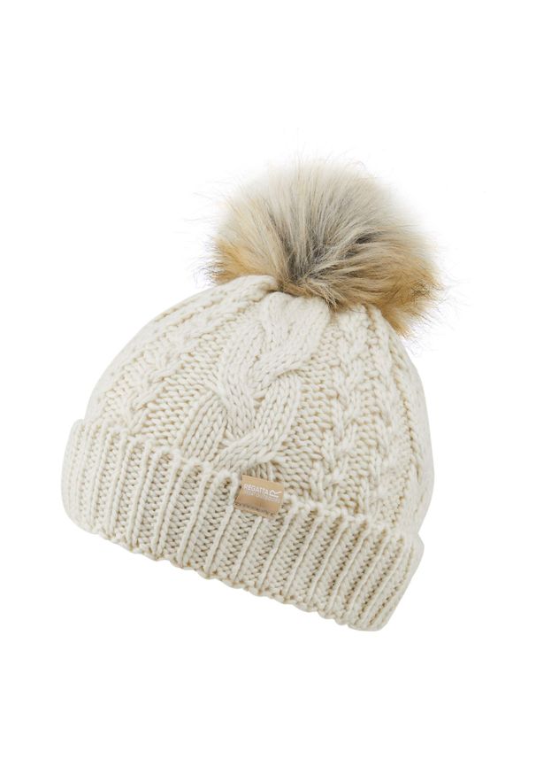 Regatta - Damska Czapka Lovella VI Beanie. Kolor: beżowy, zielony, wielokolorowy. Styl: sportowy