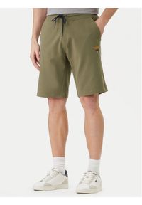 Aeronautica Militare Szorty sportowe 261BF0032UF00674 Zielony Regular Fit. Kolor: zielony. Materiał: bawełna. Styl: sportowy #1