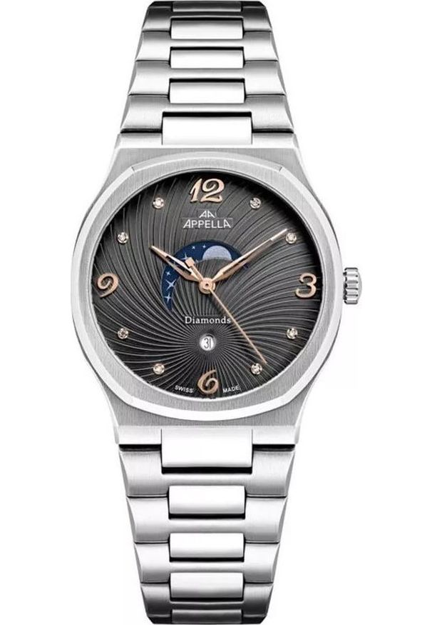 Acappella - Zegarek damski Appella L32006.51R6DQS srebrny. Kolor: srebrny