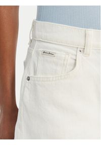 Guess Jeans Spódnica jeansowa W6RD0Q D6521 Biały Regular Fit. Kolor: biały. Materiał: bawełna #5