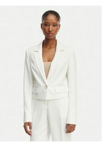 Guess Marynarka W6GN03 W1742 Biały Regular Fit. Kolor: biały. Materiał: syntetyk #5