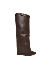 Steve Madden Kozaki Corenne SM11003418 Brązowy. Kolor: brązowy. Materiał: skóra