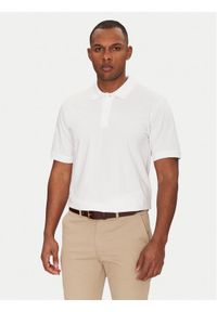 Jack & Jones - Jack&Jones Polo Jaxon 12268227 Biały Regular Fit. Typ kołnierza: polo. Kolor: biały. Materiał: bawełna