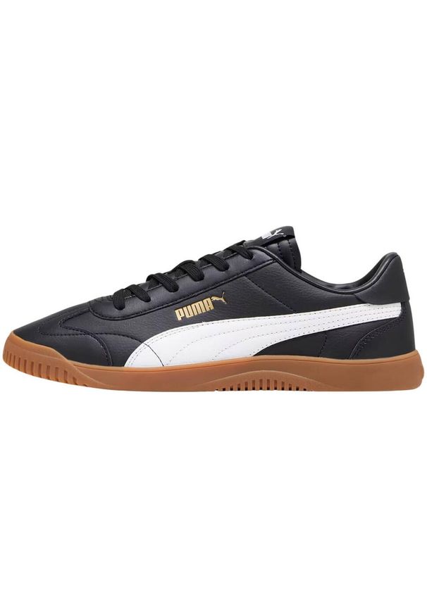 Puma - Męskie Buty Sportowe Club 5v5 Z Powlekanej Skóry. Kolor: czarny, biały, wielokolorowy. Materiał: skóra. Sport: turystyka piesza
