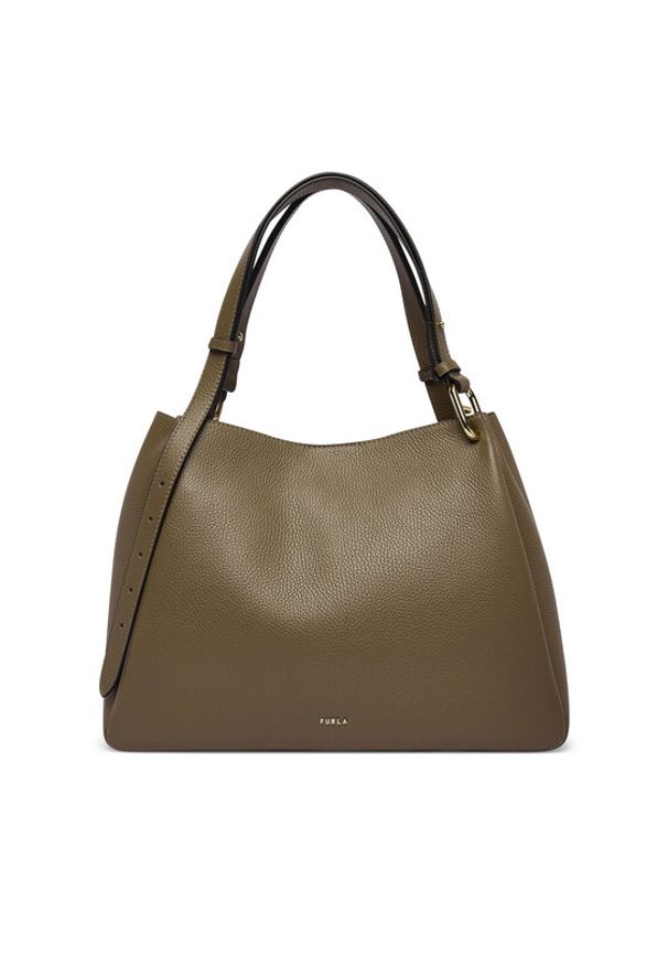 Furla Torebka Nuvola L WB02100 HSF000 CN 4903S Szary. Kolor: szary. Materiał: skórzane