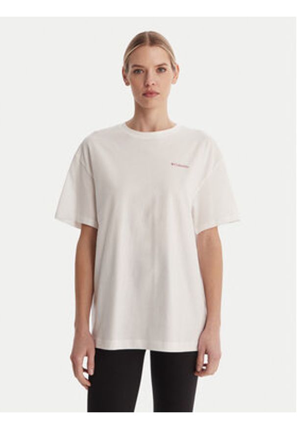 columbia - Columbia T-Shirt Rolling Bend™ 2120031 Biały Oversize. Kolor: biały. Materiał: bawełna