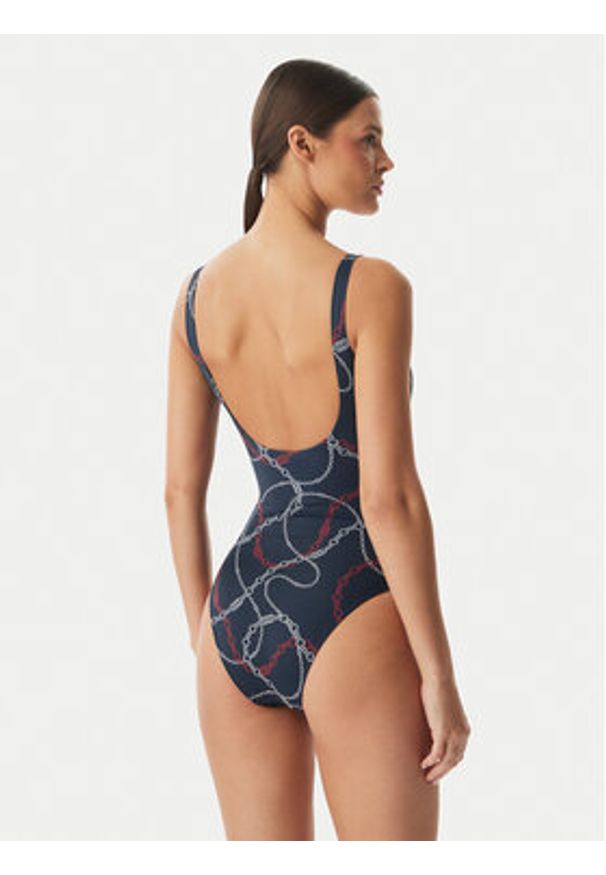 TOMMY HILFIGER - Tommy Hilfiger Strój kąpielowy UW0UW06481 Granatowy. Kolor: niebieski. Materiał: syntetyk