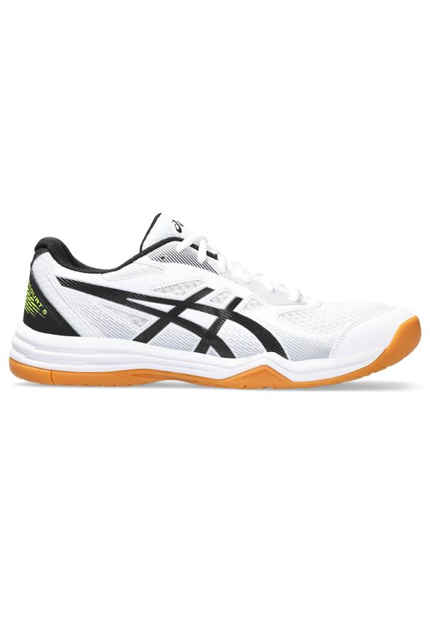 Buty do badmintona męskie Asics Upcourt 5 WH 103. Kolor: biały, niebieski, czarny, wielokolorowy