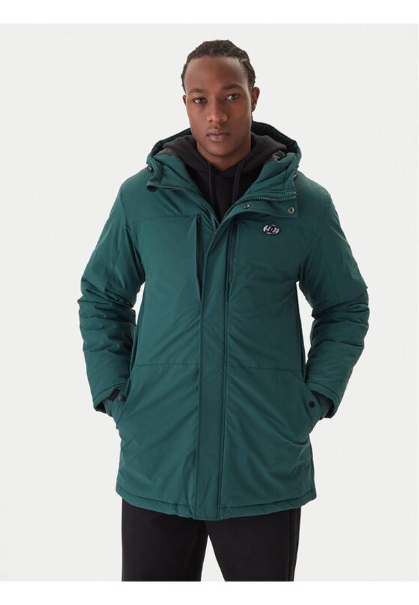 DC Kurtka przejściowa Brewberg EDYJK03269 Zielony Regular Fit. Kolor: zielony. Materiał: syntetyk