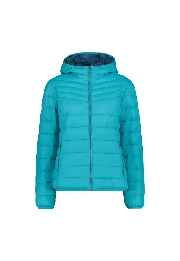 Kurtka puchowa damska CMP Fix Hood. Kolor: pomarańczowy, wielokolorowy, żółty. Materiał: puch. Sport: turystyka piesza
