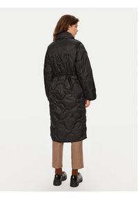Deha Płaszcz zimowy D12833 Czarny Relaxed Fit. Kolor: czarny. Materiał: syntetyk. Sezon: zima #4