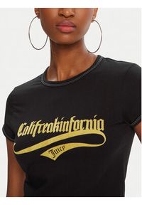 Juicy Couture T-Shirt JCNCT225460 Czarny Regular Fit. Kolor: czarny. Materiał: bawełna #5