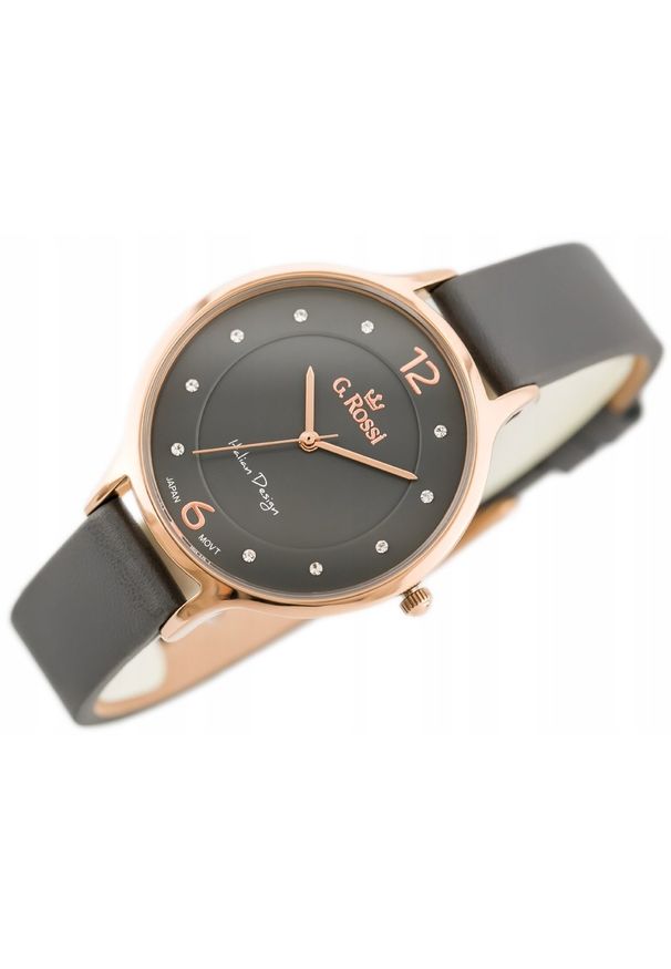 NoName - Zegarek ZEGAREK DAMSKI G. ROSSI - 10411A-1B3 NA PASKU + BOX