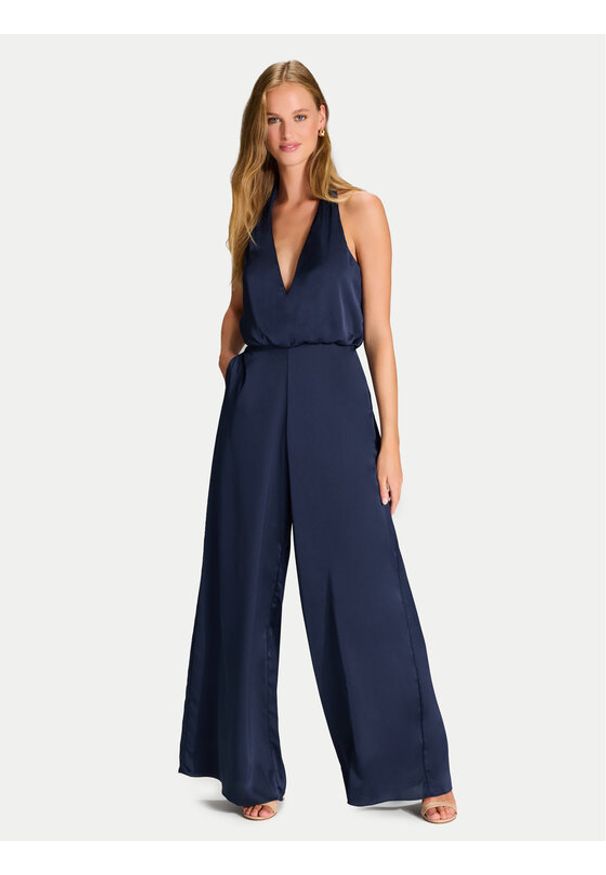 Hey Kyla Kombinezon 3AJ002HK Granatowy Wide Leg. Kolor: niebieski. Materiał: syntetyk