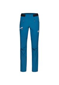 Spodnie softshell męskie Mammut Aenergy Light SO Pants. Kolor: niebieski. Materiał: softshell