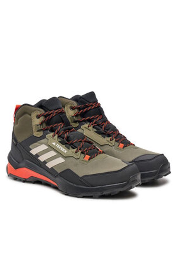Adidas - adidas Trekkingi Terrex AX4 Mid GORE-TEX IG8853 Zielony. Kolor: zielony. Materiał: materiał. Technologia: Gore-Tex. Model: Adidas Terrex. Sport: turystyka piesza