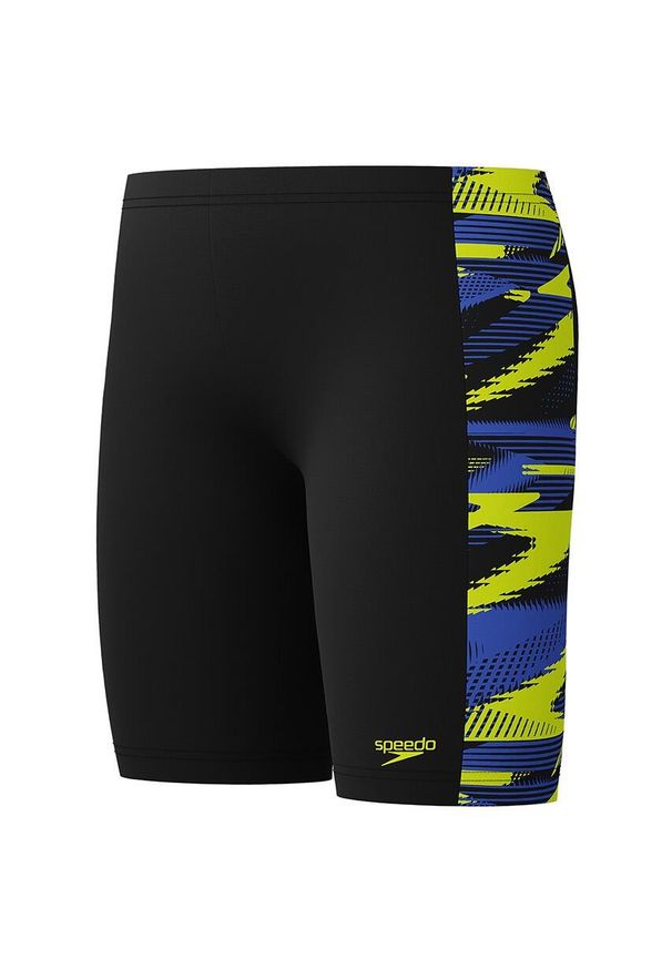Kąpielówki chłopięce spodenki kąpielowe Speedo Hyperboom Panel Jammer. Kolor: wielokolorowy, żółty, czarny
