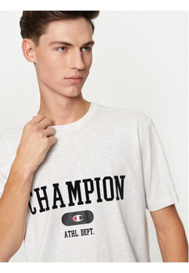 Champion T-Shirt 220432 Szary Regular Fit. Kolor: szary. Materiał: bawełna