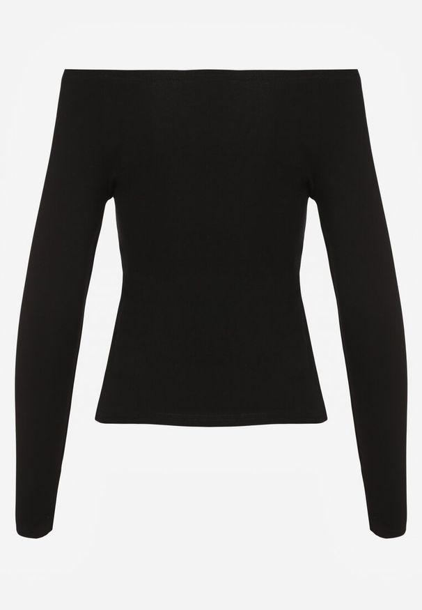 Renee - Czarna Bluzka z Bawełny z Wycięciem na Kciuk Valwiwi. Okazja: na co dzień. Kolor: czarny. Materiał: bawełna. Styl: casual