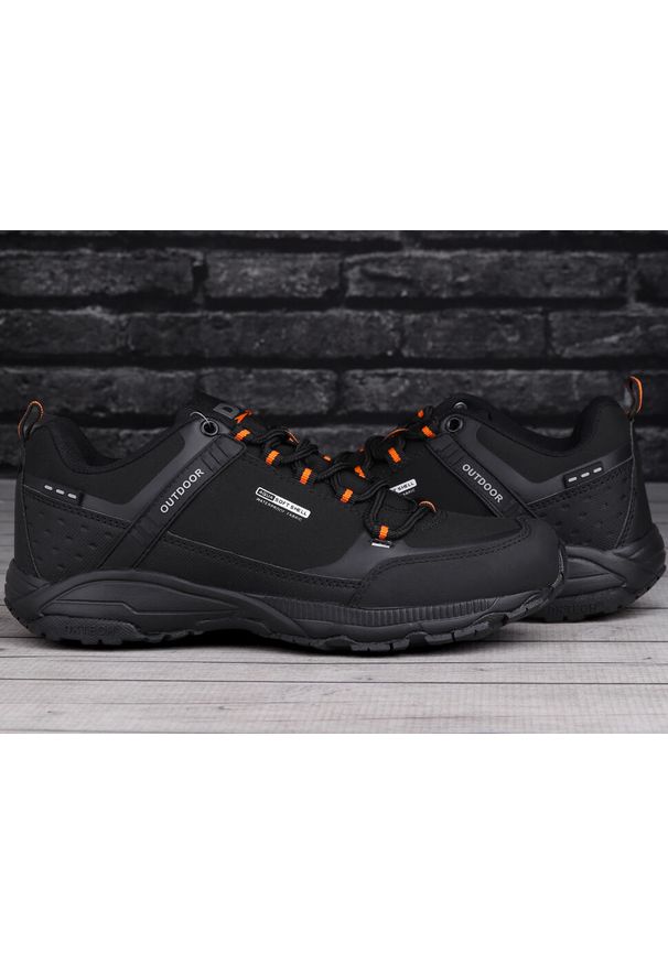 Buty męskie DK trekkingowe Softshell PREDATOR. Kolor: wielokolorowy, pomarańczowy, czarny. Materiał: softshell