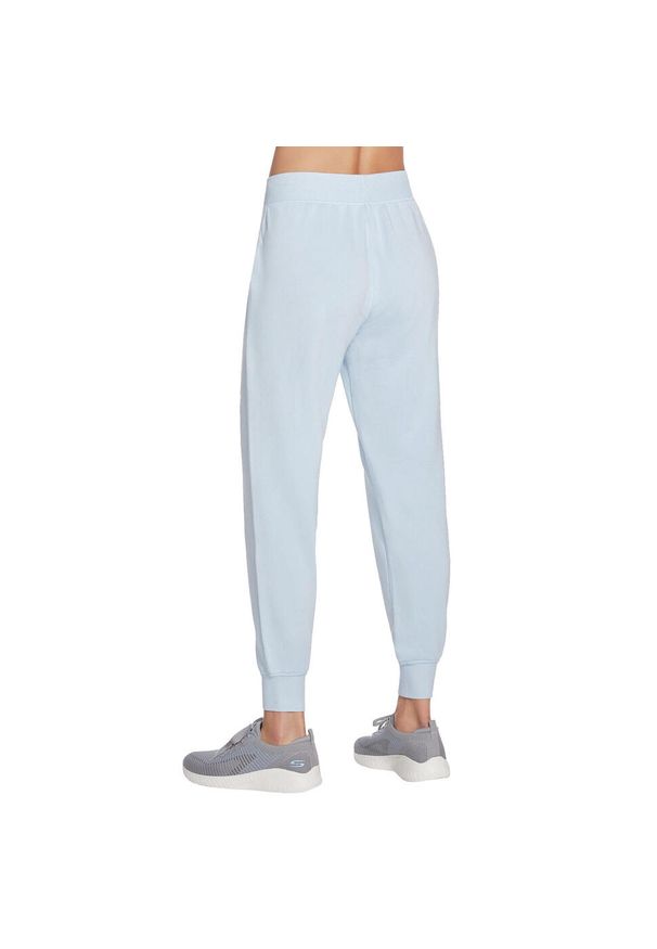 skechers - Spodnie sportowe damskie Skechers Skechluxe Restful Jogger Pant. Kolor: niebieski. Materiał: poliester, elastan