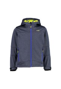Kurtka dziecięca rowerowa CMP 3A00094M. Okazja: na co dzień. Typ kołnierza: kaptur. Kolor: wielokolorowy, niebieski, żółty. Materiał: softshell. Styl: casual, sportowy #2