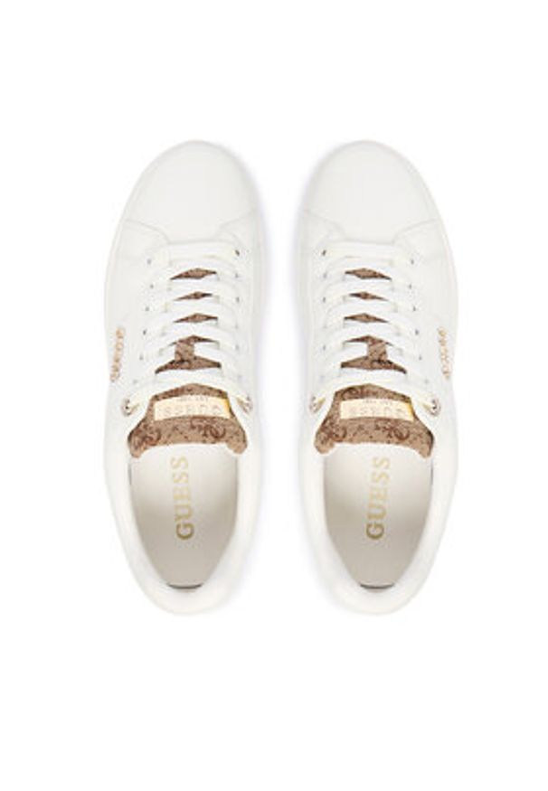 Guess Sneakersy FLFWLL FAL12 Biały. Kolor: biały. Materiał: skóra